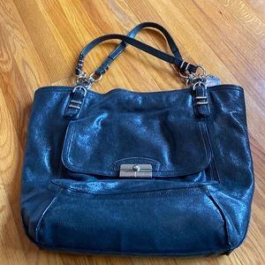 Navy Coach Tote